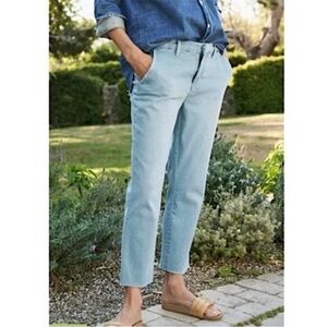 Frank & Eileen Wicklow Italian Performance Denim Chino Jeans In 1975 Blue Wash